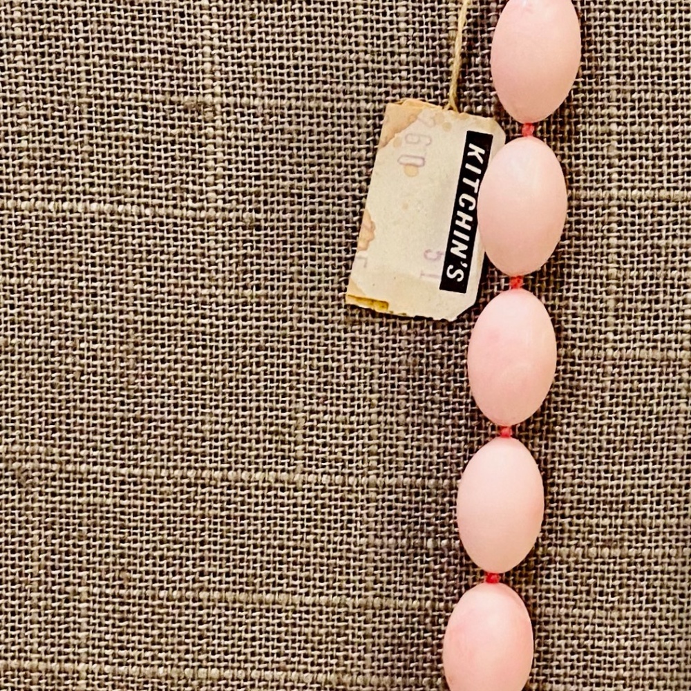 S8-BUNDLE ONLY-Vintage Pink Beaded Necklace w/Original Tag - Picture 3 of 5